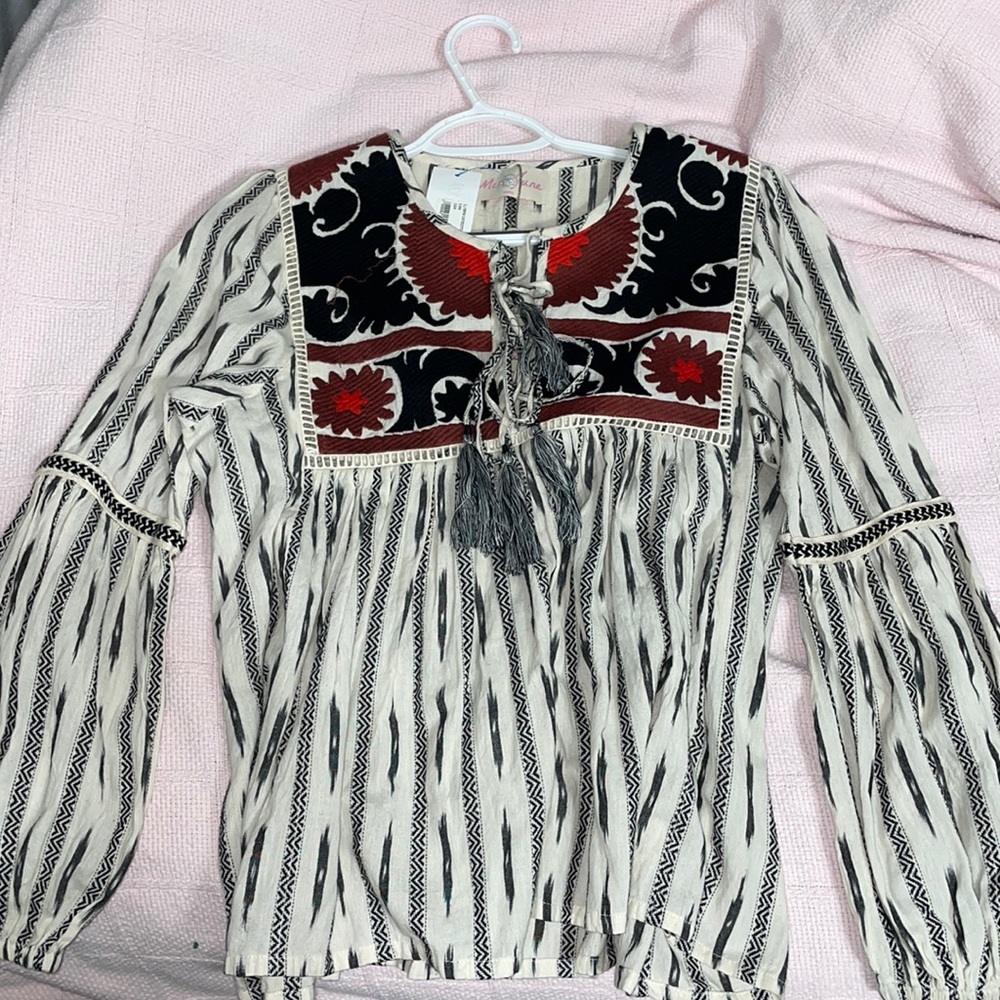 NWT! Boho tassel top